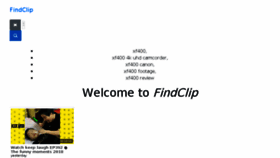 What Findclip.net website looked like in 2018 (5 years ago)