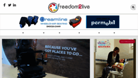 What Freedom2live.com.au website looked like in 2018 (5 years ago)