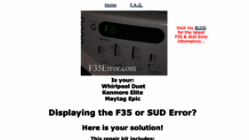 What F35error.com website looked like in 2018 (5 years ago)
