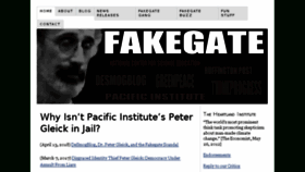 What Fakegate.org website looked like in 2018 (5 years ago)
