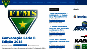 What Futebolms.com.br website looked like in 2018 (5 years ago)