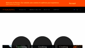 What Fiskars.eu website looked like in 2018 (5 years ago)