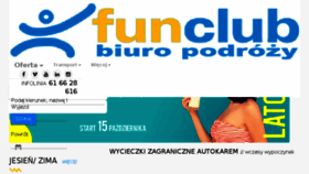 What Funclub.pl website looked like in 2018 (5 years ago)