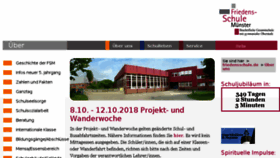 What Friedensschule.de website looked like in 2018 (5 years ago)