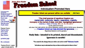 What Freedom-school.com website looked like in 2018 (5 years ago)
