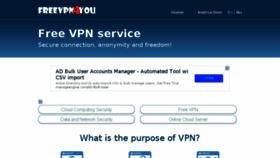 What Freevpn4you.net website looked like in 2018 (6 years ago)