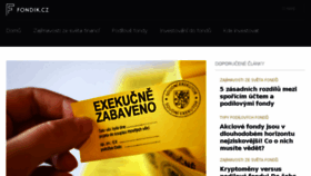 What Fondik.cz website looked like in 2018 (5 years ago)