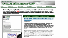 What Forecastsandtrends.com website looked like in 2018 (5 years ago)
