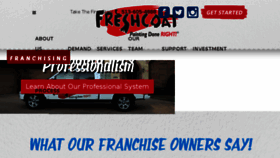 What Freshcoatpaintersfranchise.com website looked like in 2018 (5 years ago)