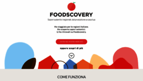 What Foodscovery.it website looked like in 2018 (5 years ago)