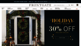 What Frontgate.com website looked like in 2018 (5 years ago)