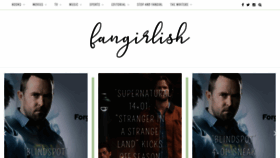 What Fangirlish.com website looked like in 2018 (5 years ago)