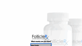 What Folliclerx.com website looked like in 2018 (5 years ago)