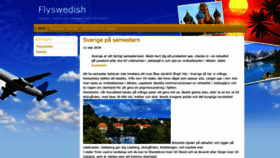 What Flyswedish.se website looked like in 2018 (5 years ago)