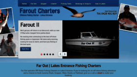 What Faroutcharters.com.au website looked like in 2018 (5 years ago)