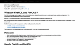 What Firehol.org website looked like in 2018 (5 years ago)