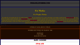 What Fixmatkanumber1.com website looked like in 2018 (5 years ago)
