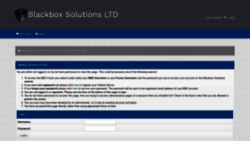 What Forum.blackbox-solutions.com website looked like in 2018 (5 years ago)