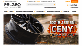 What Felgeo.pl website looked like in 2018 (5 years ago)