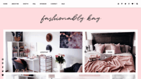 What Fashionablykay.com website looked like in 2018 (5 years ago)