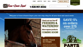 What Farmandranchdepot.com website looked like in 2018 (5 years ago)