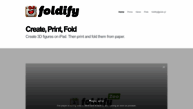 What Foldifyapp.com website looked like in 2018 (5 years ago)