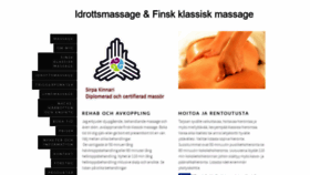 What Finsk-idrottsmassage.se website looked like in 2018 (5 years ago)
