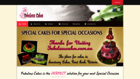 What Fabulouscakes.com.au website looked like in 2018 (5 years ago)