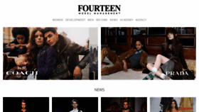 What Fourteenmodelmanagement.com website looked like in 2018 (5 years ago)