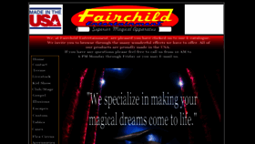 What Fairchildmagic.com website looked like in 2018 (5 years ago)