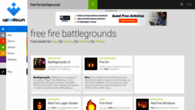 What Free-fire-battlegrounds.en.uptodown.com website looked like in 2018 (5 years ago)