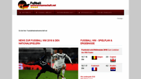 What Fussballnationalmannschaft.net website looked like in 2018 (5 years ago)
