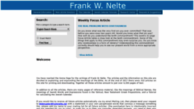What Franknelte.net website looked like in 2018 (5 years ago)