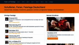 What Ferienfeiertagedeutschland.de website looked like in 2018 (6 years ago)