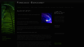 What Formelmagie.com website looked like in 2018 (5 years ago)