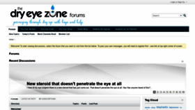 What Forum.dryeyezone.com website looked like in 2018 (5 years ago)