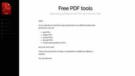 What Free-pdf-tools.org website looked like in 2018 (5 years ago)