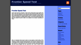 What Frontierspeedtest.org website looked like in 2018 (5 years ago)