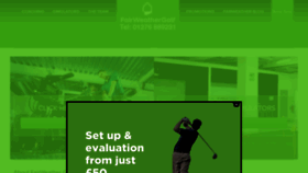 What Fairweather.golf website looked like in 2018 (5 years ago)