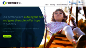 What Fibrocell.com website looked like in 2018 (5 years ago)