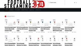 What Footballstreaming.id website looked like in 2018 (5 years ago)