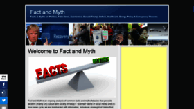 What Factandmyth.com website looked like in 2018 (5 years ago)
