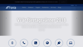 What Fonia.se website looked like in 2018 (5 years ago)