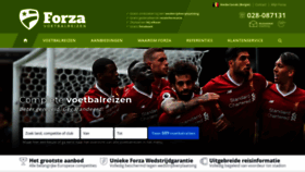 What Forzavoetbalreizen.be website looked like in 2018 (5 years ago)