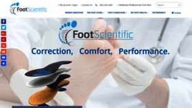 What Footscientific.com website looked like in 2018 (5 years ago)