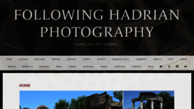 What Followinghadrianphotography.com website looked like in 2018 (5 years ago)