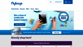 What Flybuyseshops.com.au website looked like in 2018 (5 years ago)