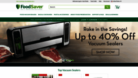 What Foodsaver.com website looked like in 2018 (5 years ago)