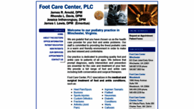 What Footcarecenterva.com website looked like in 2018 (5 years ago)