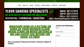 What Floorsandingspecialists.ie website looked like in 2018 (5 years ago)